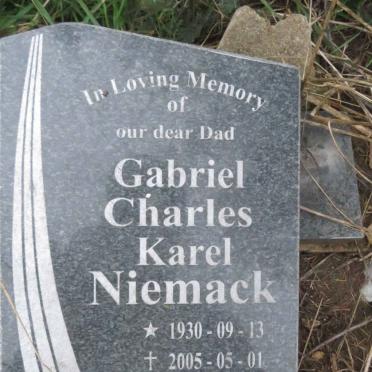 NIEMACK Gabriel Charles Karel 1930-2005