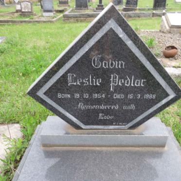 PEDLAR Gavin Leslie 1954-1988