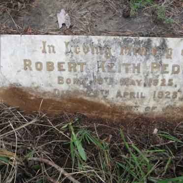 PEDLAR Robert Keith 1925-1928