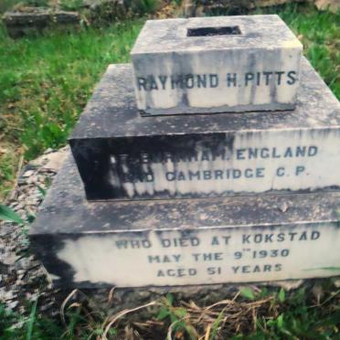 PITTS Raymond H. -1930