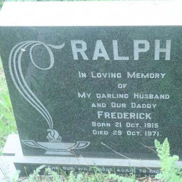 RALPH Frederick 1915-1971