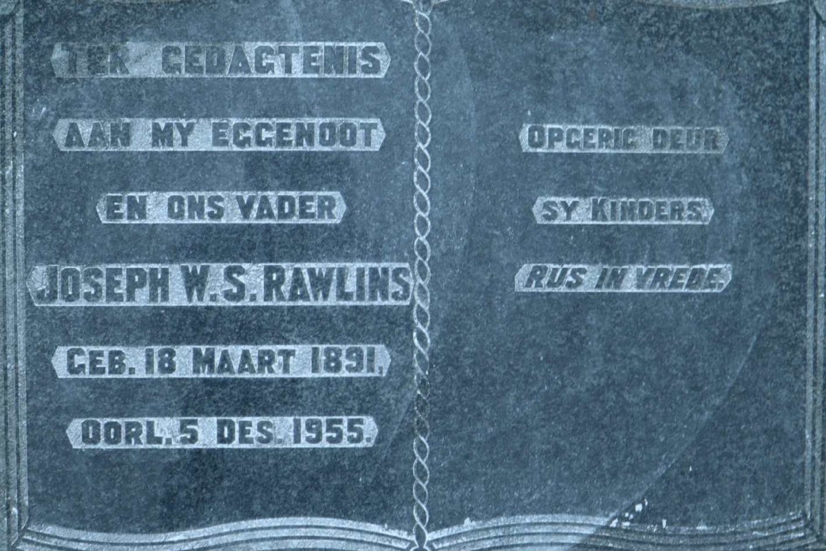 RAWLINS Joseph W.S. 1891-1955