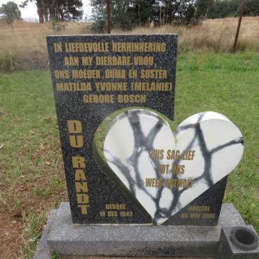 RANDT Matilda Yvonne , du nee BOSCH 1943-2000