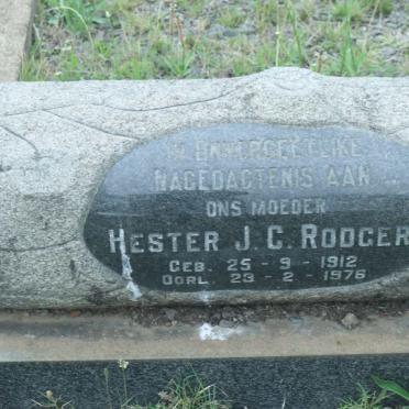 RODGERS Hester.J.C. 1912-1976