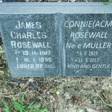 ROSEWALL James Charles 1917-1996 &amp; A.C.M. MULLER 1929-2017