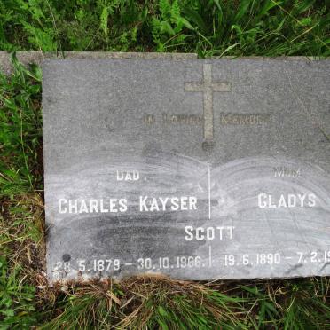 SCOTT Charles Kayser 1879-1966 &amp; Gladys 1890-1967