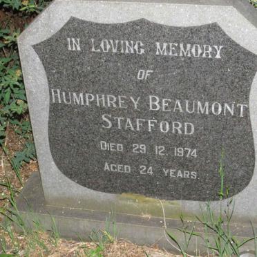 STAFFORD Humphrey Beaumont -1974