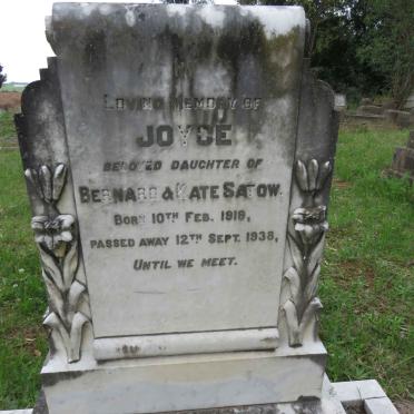 SATOW Joyce 1919-1938