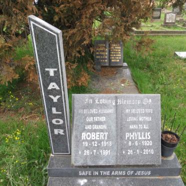 TAYLOR Robert 1918-1991 &amp; Phyllis 1920-2010