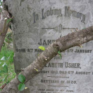 USHER James 1815-1900 &amp; Elizabeth 1819-1901