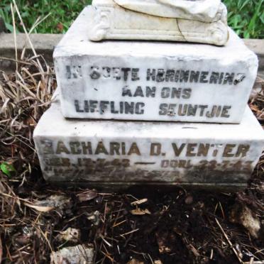 VENTER Zacharia D. 1943-1943