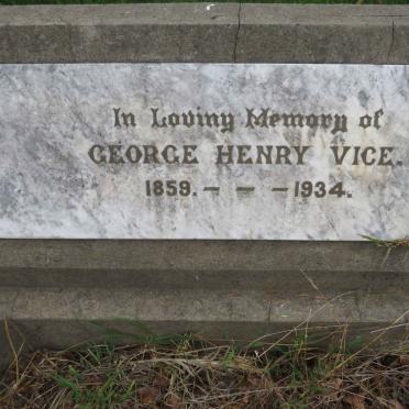 VICE George Henry 1859-1934