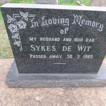 WIT Sykes, de -1965