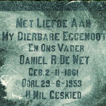 WET Daniel R., de 1861-1953