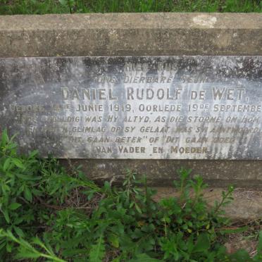 WET Daniel Rudolf, de 1919-1937