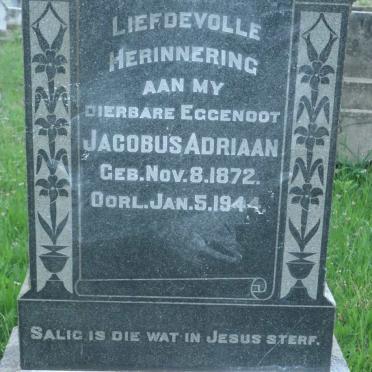 WET Jacobus Adriaan, de 1872-1944