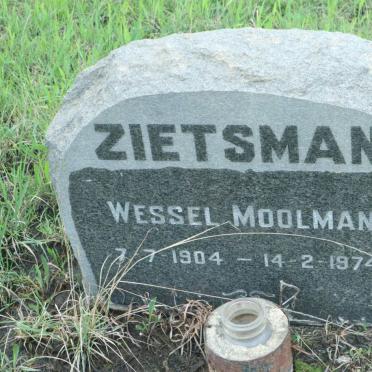 ZIETSMAN Wessel Moolman 1904-1974