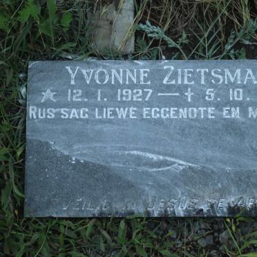 ZIETSMAN Yvonne 1927-1973
