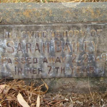 BAILEY Sarah -1949