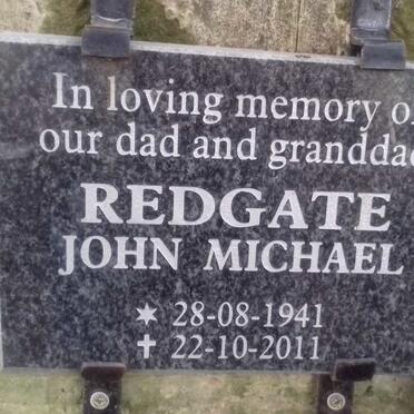REDGATE John Michael 1941-2011