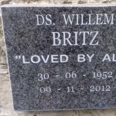 BRITZ Willem 1952-2012