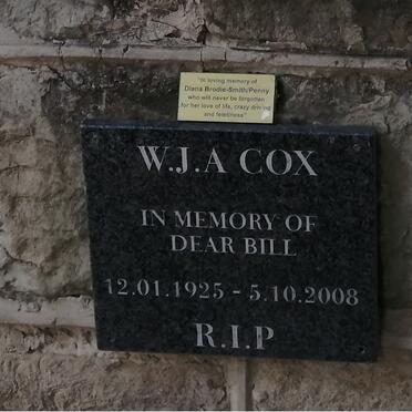 COX W.J.A. 1925-2008 :: BRODIE-SMITH Diana