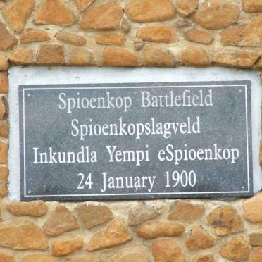 04. Plaque - Spioenkop Battlefield