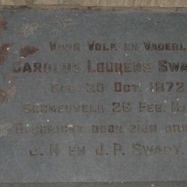 SWART Carolus Lourens 1872-1900