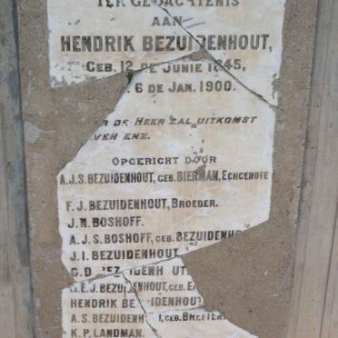 BEZUIDENHOUT Hendrik 1845-1900