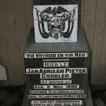 GROBLER Jan Adriaan Pieter 1880-1899