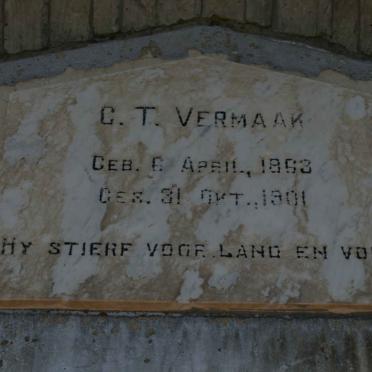 VERMAAK C.T. 1853-1901