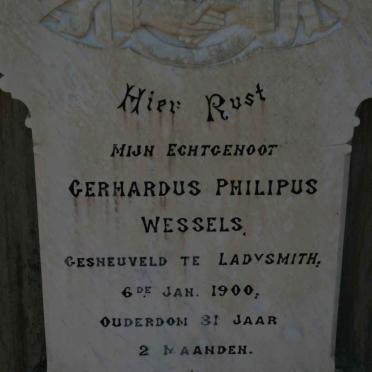 WESSELS Gerhardus Philipus -1900