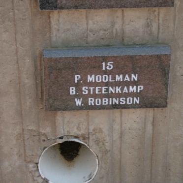 MOOLMAN P. :: STEENKAMP B. :: ROBINSON W.