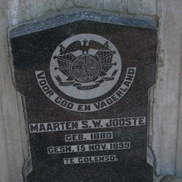 JOOSTE Maartens S.W. 1880-1899