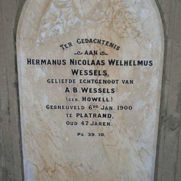 WESSELS Hermanus Nicolaas Welhelmus -1900