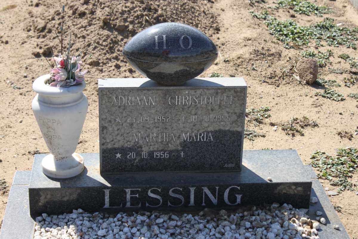 LESSING Adriaan Christoffel 1952-1995 &amp; Martha Maria 1956-