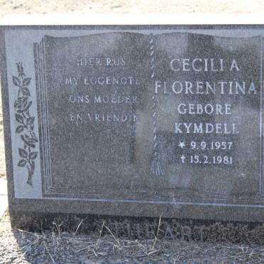 ? Cecilia Florentina nee KYMDELL 1957-1981