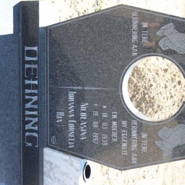 DEHNING Nicolasina Johanna Cornelia 1939-1997
