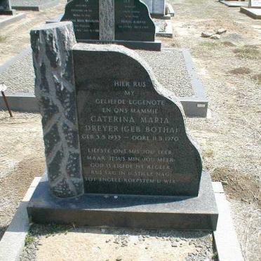 DREYER Caterina Maria geb. BOTHA 1933-1970