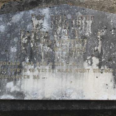 DELPORT Martha A.J. nee VORSTER -1859