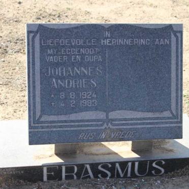 ERASMUS Johannes Andries 1924-1983