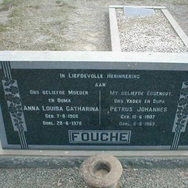FOUCHE Petrus Johannes 1907-1969 &amp; Anna Louisa Catharina 1906-1978