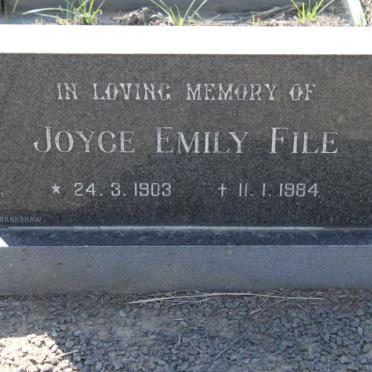 FILE Joyce Emily 1903-1984