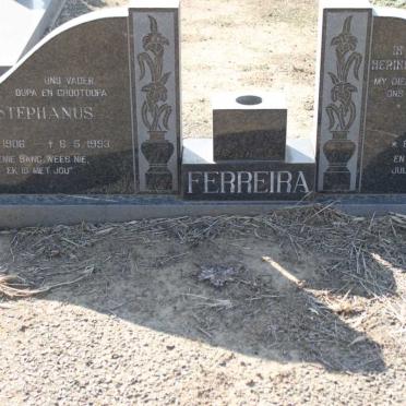 FERREIRA Stephanus 1906-1993 &amp; Naomi GREEN 1915-1981