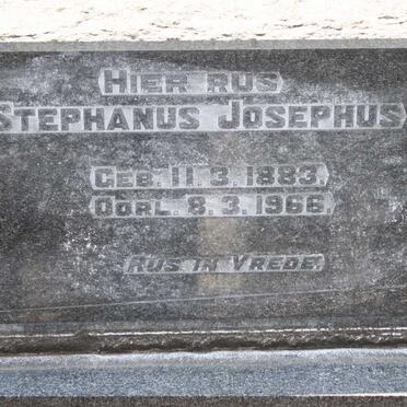 FOURIE Stephanus Josephus 1883-1966
