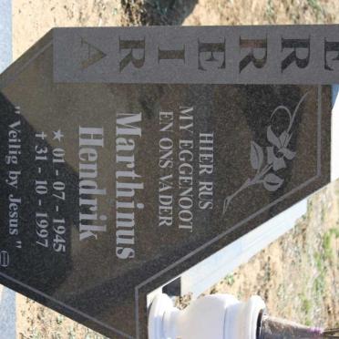 FERREIRA Marthinus Hendrik 1945-1997