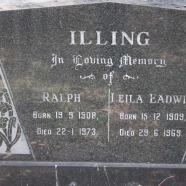 ILLING Ralph 1908-1973 &amp; Leila Eadwine 1909-1969