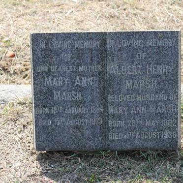 MARSH Albert Henry 1882-1936 &amp; Mary Ann 1884-1973