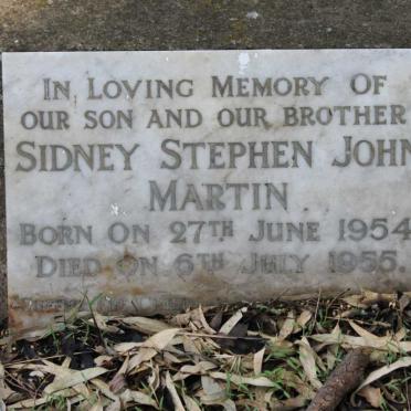 MARTIN Sidney Stephen John 1954-1955