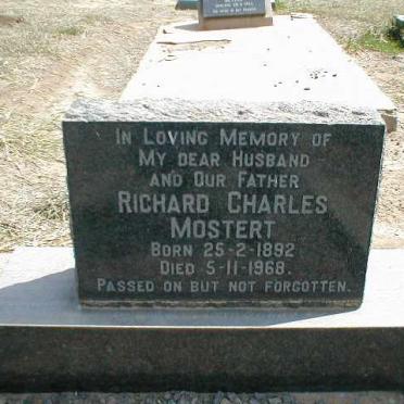 MOSTERT Richard Charles 1892-1968